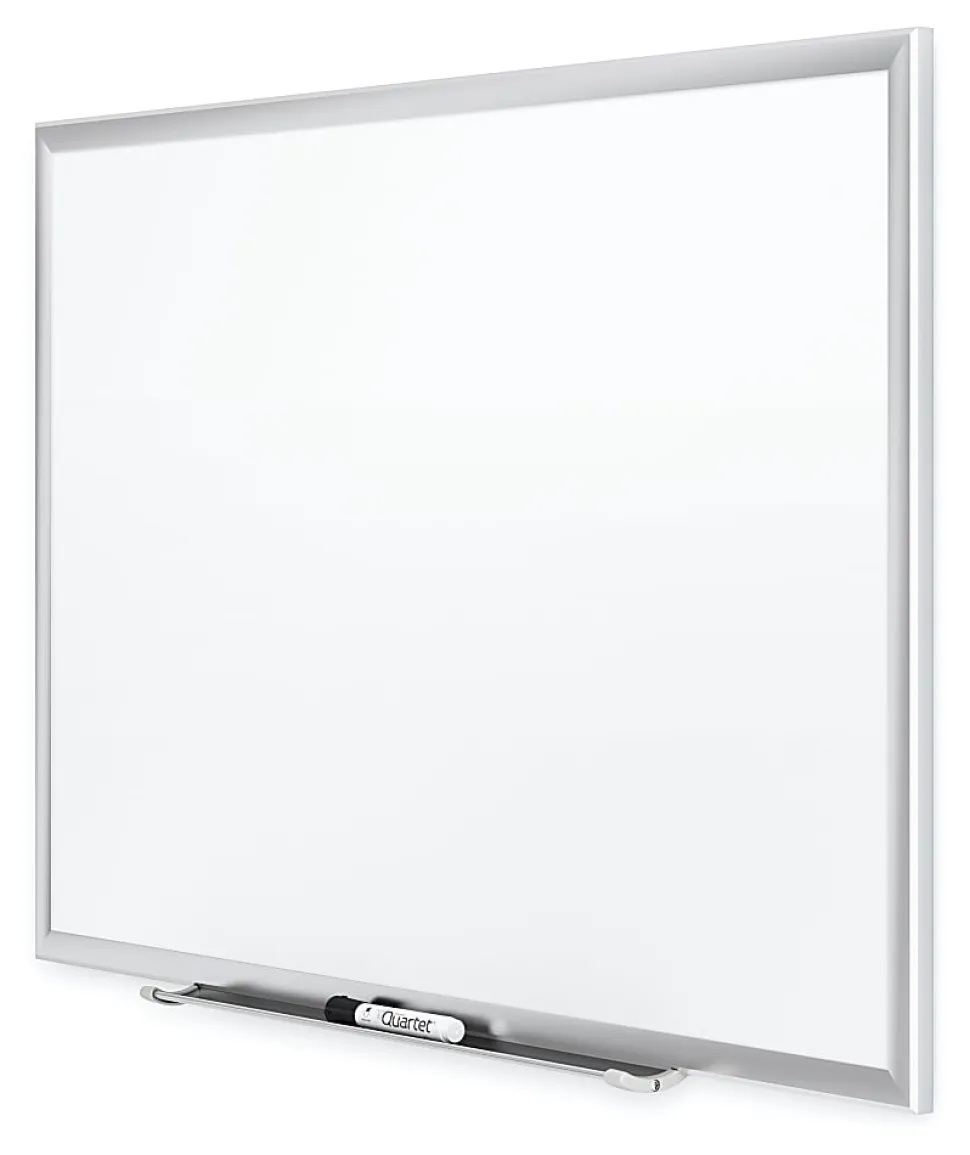 Quartet® Classic Porcelain Magnetic Dry-Erase Whiteboard, 60" x 36", Aluminum Frame With Silver Finish