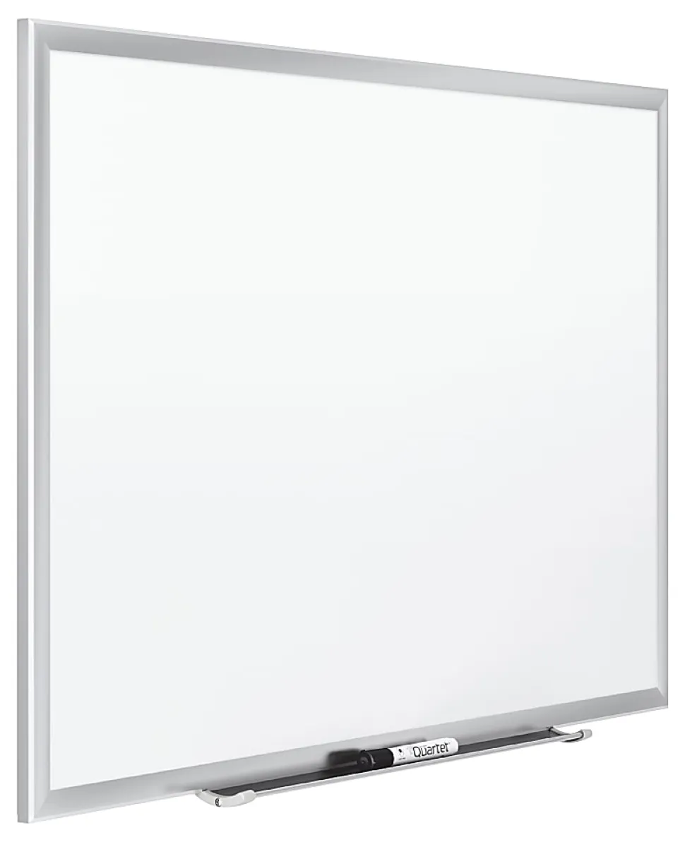 Quartet® Classic Porcelain Magnetic Dry-Erase Whiteboard, 60" x 36", Aluminum Frame With Silver Finish