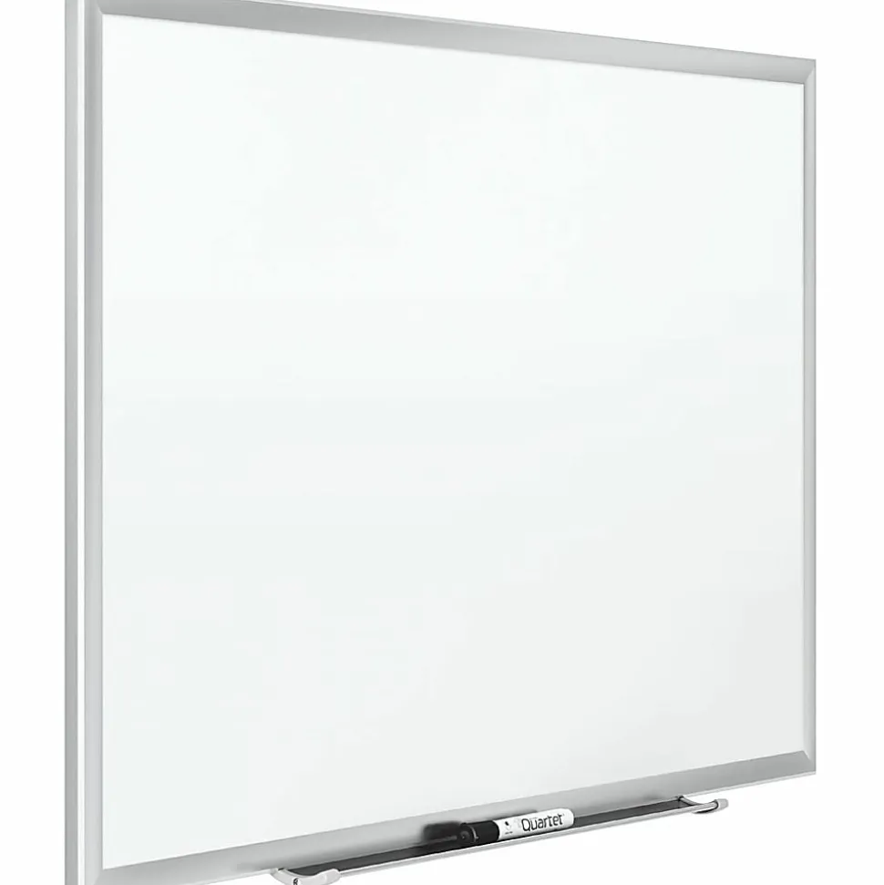Quartet® Classic Porcelain Magnetic Dry-Erase Whiteboard, 60" x 36", Aluminum Frame With Silver Finish