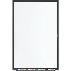 Quartet® Classic TAA Compliant Magnetic Dry-Erase Whiteboard, 48" x 96", Aluminum Frame With Black Finish