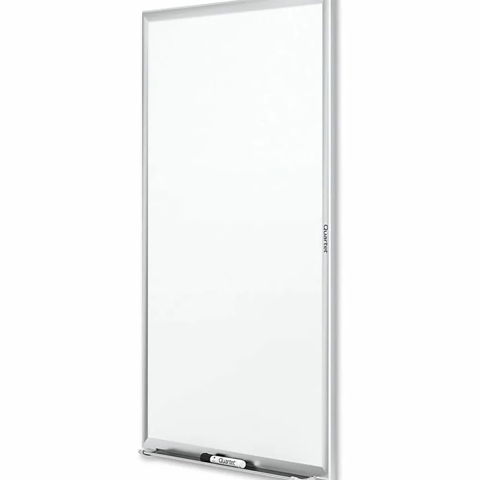 Quartet® Classic Total Erase® Non-Magnetic Melamine Dry-Erase Whiteboard, 36" x 24", Aluminum Frame With Silver Finish