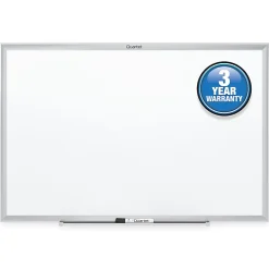 Quartet® Classic Total Erase® Non-Magnetic Melamine Dry-Erase Whiteboard, 60" x 36", Aluminum Frame With Silver Finish