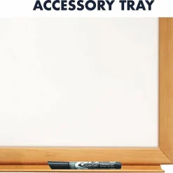 Quartet® Combination Non-Magnetic Melamine Dry-Erase/Cork Bulletin Board, 24