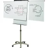 Quartet® Compass Mobile Magnetic Dry-Erase Whiteboard/Flipchart Presentation Easel, 3' x 2', Metal Frame With Graphite Finish