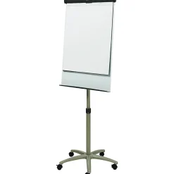 Quartet® Compass Mobile Magnetic Dry-Erase Whiteboard/Flipchart Presentation Easel, 3' x 2', Metal Frame With Graphite Finish