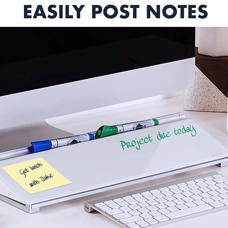 Quartet® Dry-Erase Desktop Computer Pad, 18" x 6", White