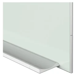 Quartet® Element™ Framed Magnetic Glass Dry-Erase Whiteboard, 85" x 48", Aluminum Frame With Silver Finish