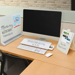 Quartet® Element™ Framed Magnetic Glass Dry-Erase Whiteboard, 85