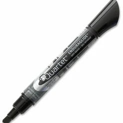 Quartet® EnduraGlide® Dry-Erase Markers, Chisel, Black, Pack Of 12