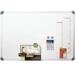 Quartet® Euro Style Magnetic Dry-Erase Whiteboard, 24" x 36", Aluminum Frame With Silver Finish