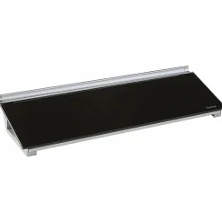 Quartet® Glass Unframed Dry-Erase Whiteboard Desktop Computer Pad, 6" x 18", Black