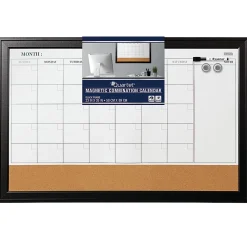 Quartet® Home Decor Magnetic Combination Dry-Erase Whiteboard/Calendar Board, 23
