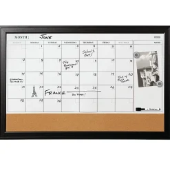 Quartet® Home Decor Magnetic Combination Dry-Erase Whiteboard/Calendar Board, 23
