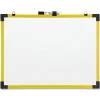 Quartet® Industrial Magnetic Dry-Erase Whiteboard, 72" x 48", Plastic Frame With Yellow Finish