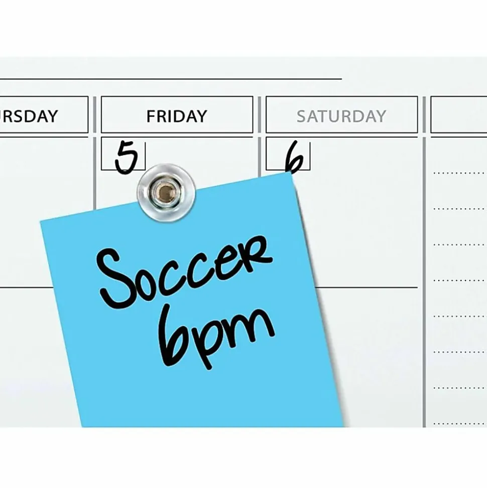 Quartet® Infinity™ Glass Magnetic Unframed Monthly Calendar Whiteboard, 36" x 48", White