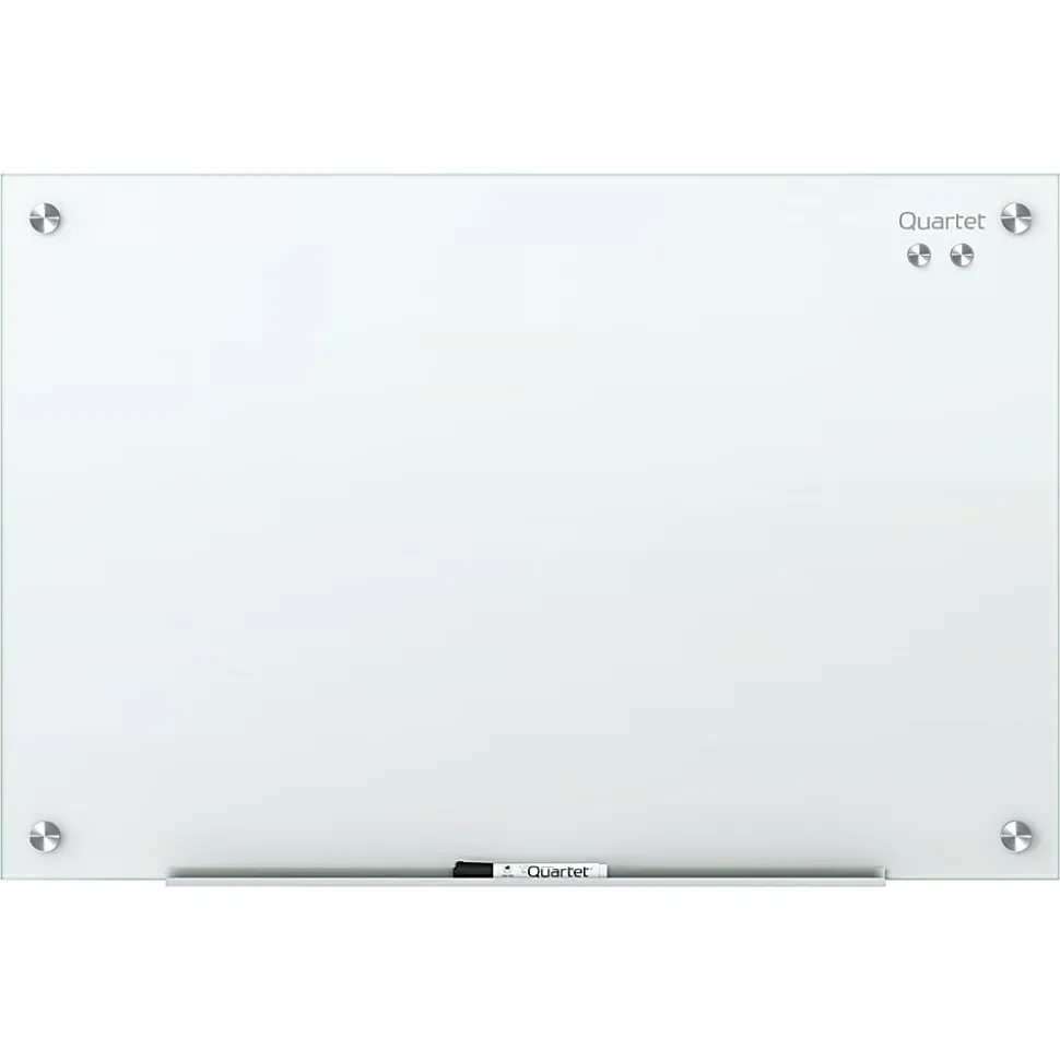 Quartet Infinity® Magnetic Glass Unframed Dry-Erase Whiteboard, 96" x 48", White
