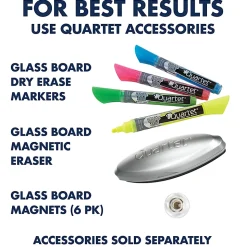 Quartet Infinity® Magnetic Glass Marker Unframed Whiteboard, 72