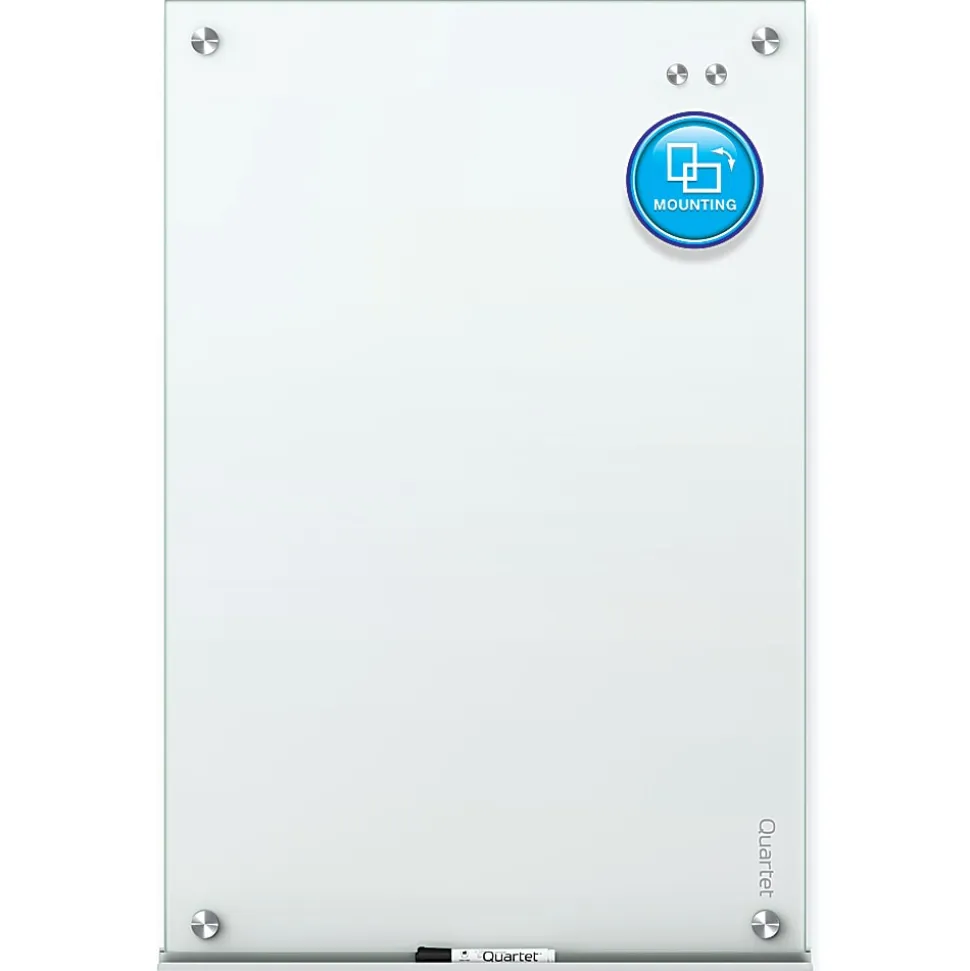 Quartet Infinity® Magnetic Glass Unframed Dry-Erase Whiteboard, 72" x 48", White