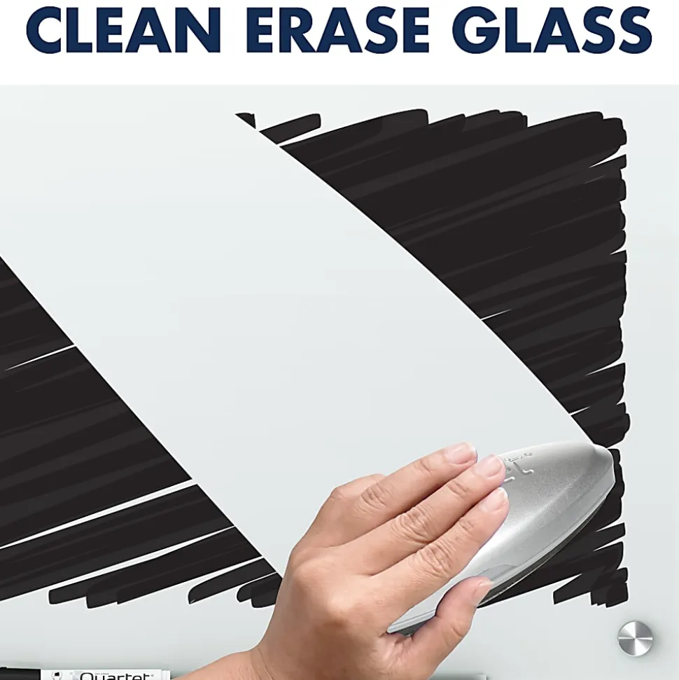 Quartet Infinity® Magnetic Glass Unframed Dry-Erase Whiteboard, 36" x 24", White