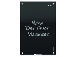 Quartet Infinity® Magnetic Glass Marker Unframed Whiteboard, 96" x 48", Black