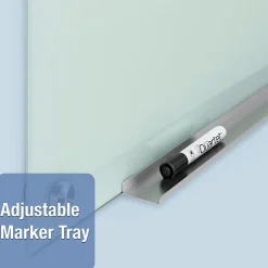 Quartet Infinity® Tempered Glass Unframed Non-Magnetic Dry-Erase Whiteboard, 72" x 48", Frosted