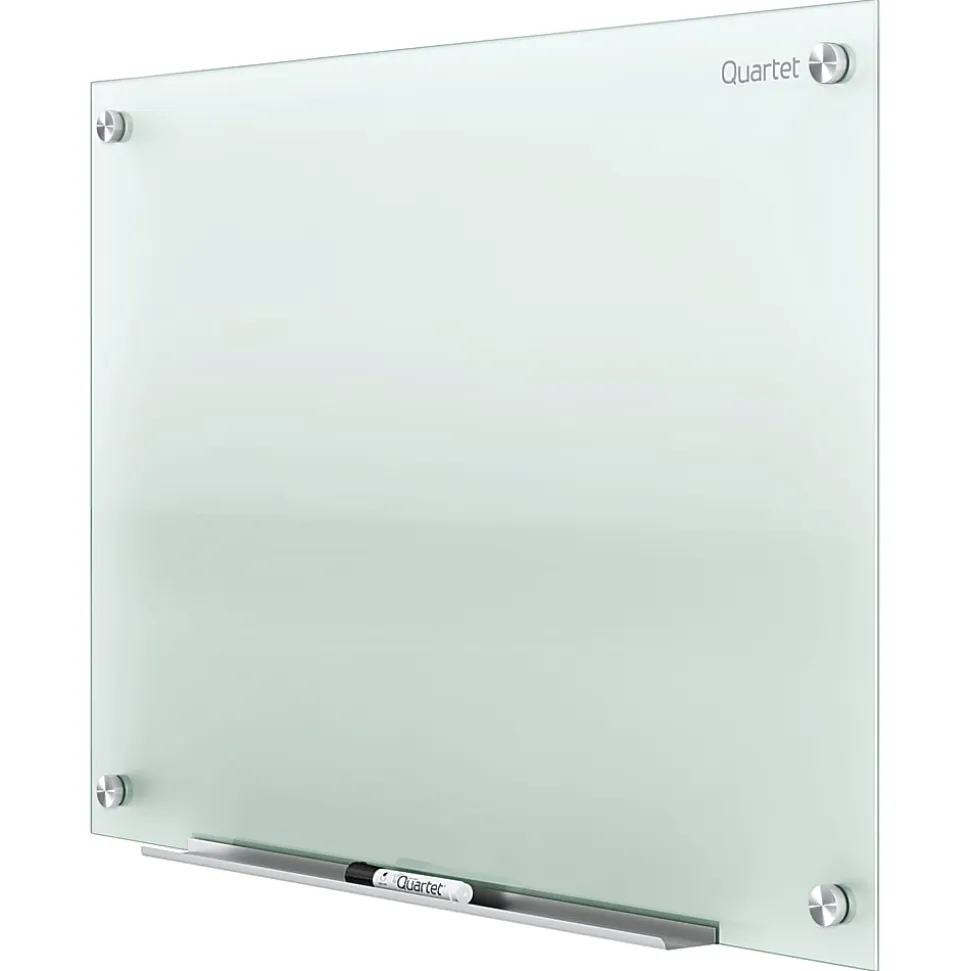 Quartet Infinity® Tempered Glass Unframed Non-Magnetic Dry-Erase Whiteboard, 48" x 36", Frosted