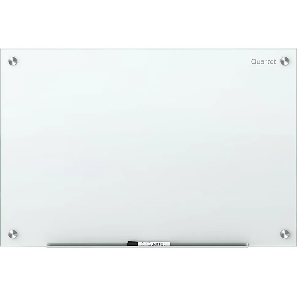 Quartet Infinity® Unframed Glass Non-Magnetic Dry-Erase Whiteboard, 72" x 48", White