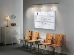 Quartet® InView™ Custom Dry-Erase Whiteboard, 37 1/2" x 23", Aluminum Frame With Gray Graphite Finish