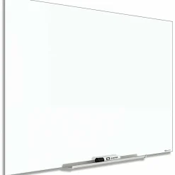 Quartet® InvisaMount™ Magnetic Glass Unframed Dry-Erase Whiteboard, 74