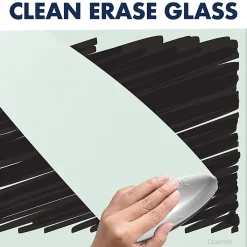 Quartet® InvisaMount™ Magnetic Glass Unframed Dry-Erase Whiteboard, 74