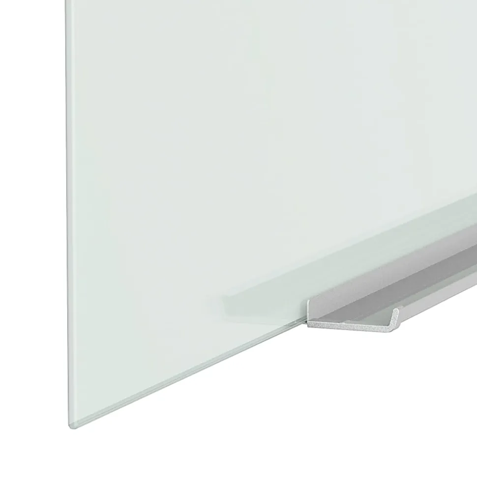 Quartet® InvisaMount™ Magnetic Glass Unframed Dry-Erase Whiteboard, 74" x 42", White