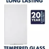 Quartet InvisaMount Vertical Glass Dry-Erase Board - 28x50 - 50" (4.2 ft)x 28" (2.3 ft) - White Glass Surface - Rectangle - Vertical - Magnetic