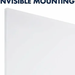 Quartet InvisaMount Vertical Glass Dry-Erase Board - 42x72 - 72" (6 ft)x 42" (3.5 ft) - White Glass Surface - Rectangle - Vertical - Magnetic - 1 Each