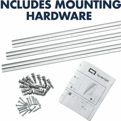 Quartet InvisaMount Vertical Glass Dry-Erase Board - 42x72 - 72
