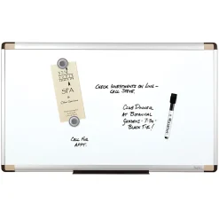 Quartet® Magentic Dry-Erase Whiteboard, 18" x 30", Metal Frame With Silver Finish