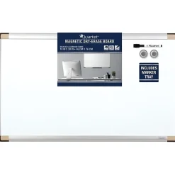 Quartet® Magentic Dry-Erase Whiteboard, 18" x 30", Metal Frame With Silver Finish