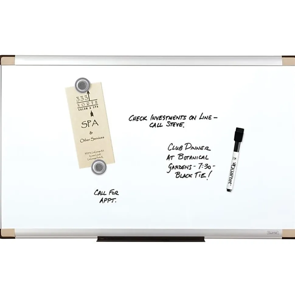 Quartet® Magentic Dry-Erase Whiteboard, 18" x 30", Metal Frame With Silver Finish
