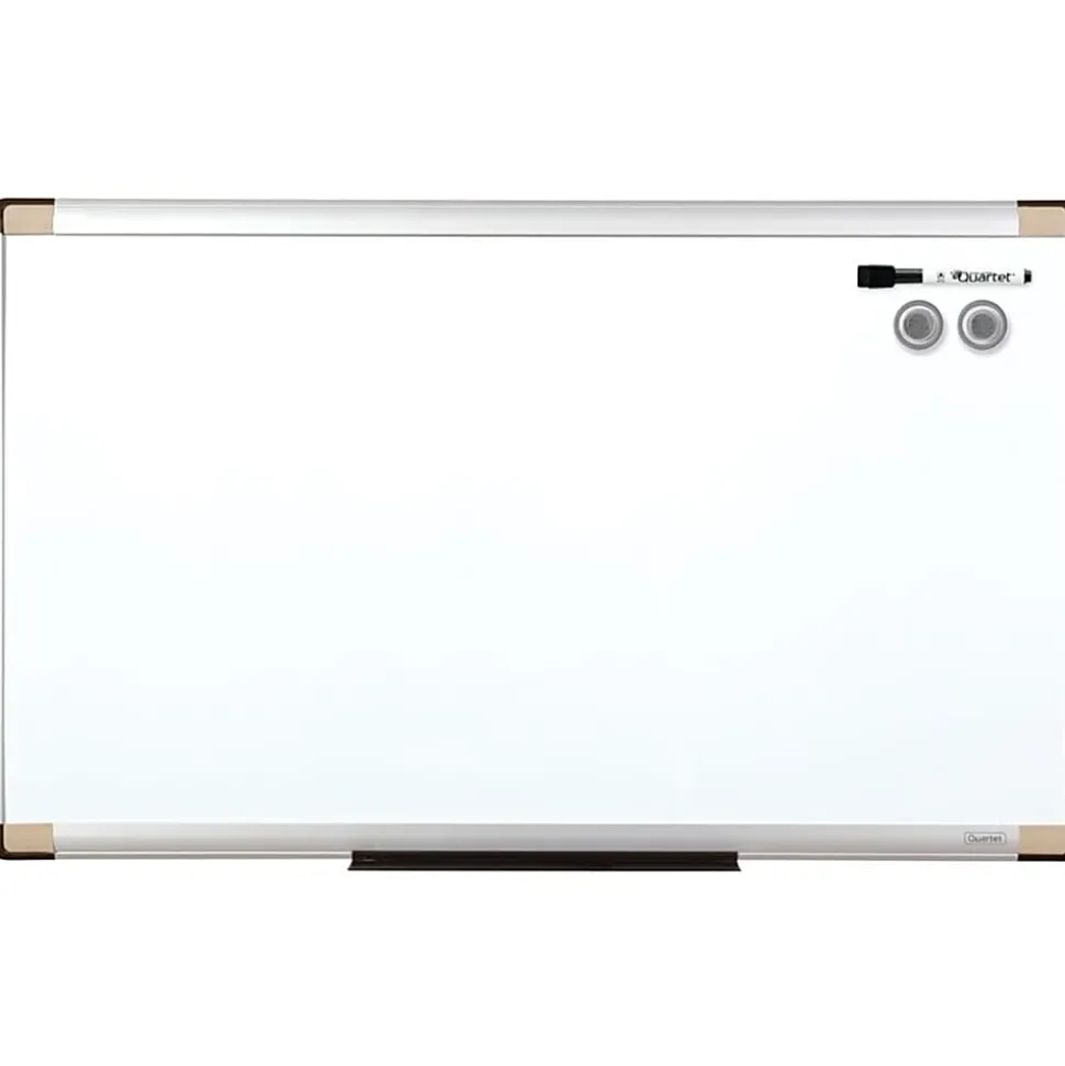 Quartet® Magentic Dry-Erase Whiteboard, 18" x 30", Metal Frame With Silver Finish