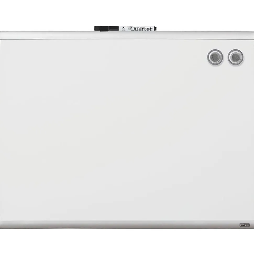 Quartet® Magnetic Dry-Erase Whiteboard, 17" x 23", Steel Frame With Black/Silver Finish