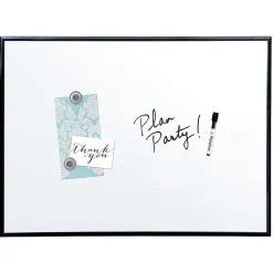 Quartet® Magnetic Dry-Erase Whiteboard With Aluminum Frame With 36" x 24", Aluminum Frame With Black Finish