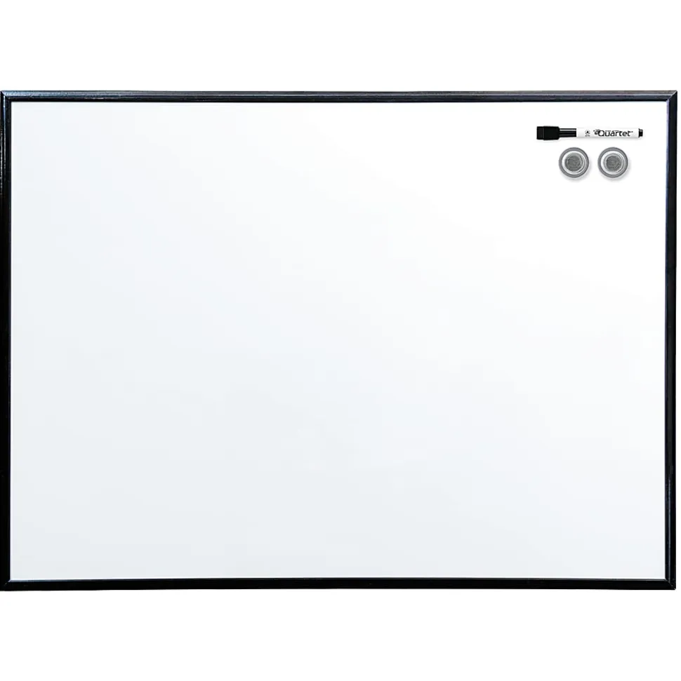Quartet® Magnetic Dry-Erase Whiteboard With Aluminum Frame With 36" x 24", Aluminum Frame With Black Finish