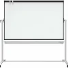 Quartet Magnetic Mobile Presentation Easel - 48" (4 ft)x 36" (3 ft) - White Painted Steel Surface - Graphite Frame - Magnetic - Assembly Required