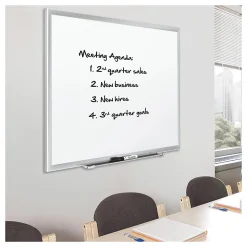Quartet® Magnetic Porcelain Dry-Erase Whiteboard, 24" x 36", Aluminum Frame With Silver Finish