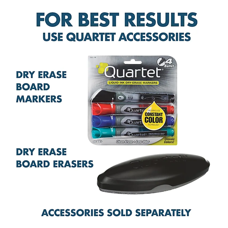 Quartet® Magnetic Porcelain Dry-Erase Whiteboard, 24" x 36", Aluminum Frame With Silver Finish