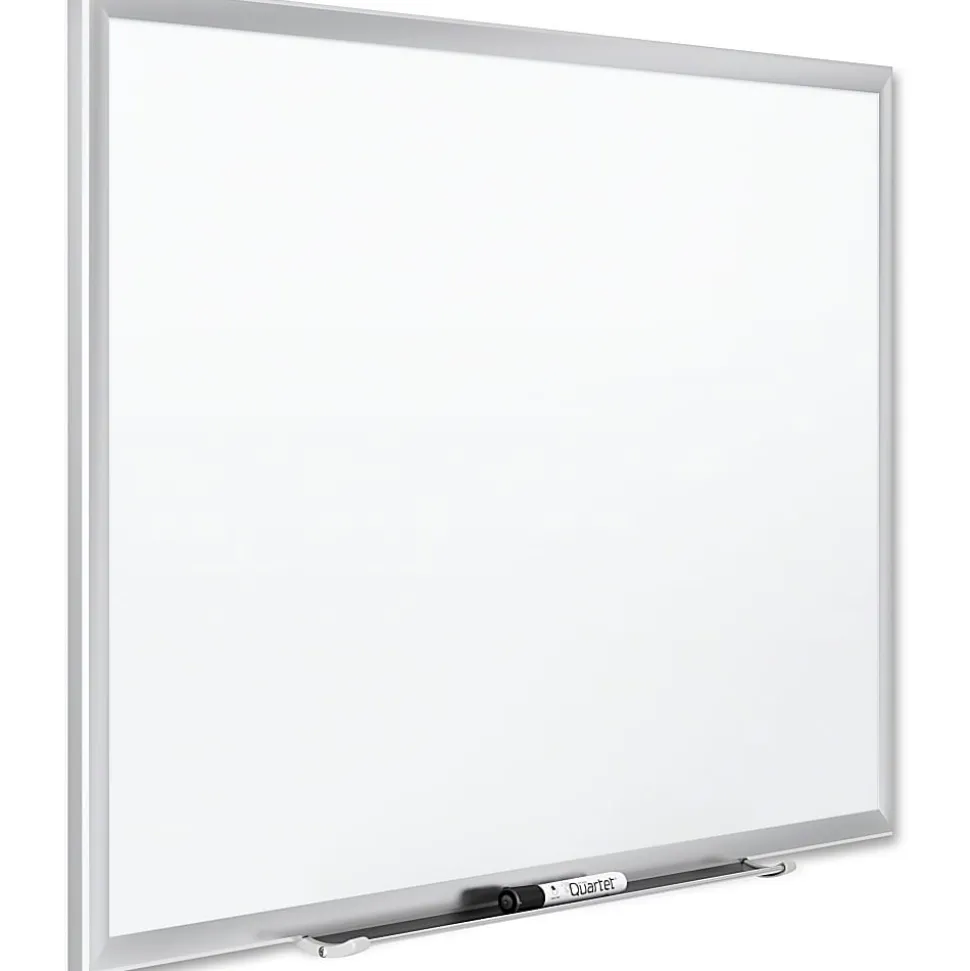 Quartet® Magnetic Porcelain Dry-Erase Whiteboard, 36" x 48", Aluminum Frame With Silver Finish
