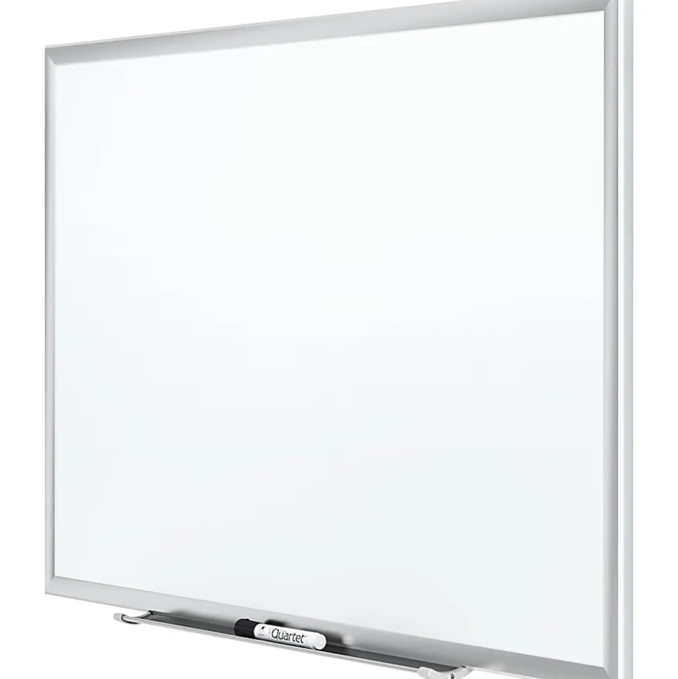 Quartet® Magnetic Porcelain Dry-Erase Whiteboard, 36" x 48", Aluminum Frame With Silver Finish