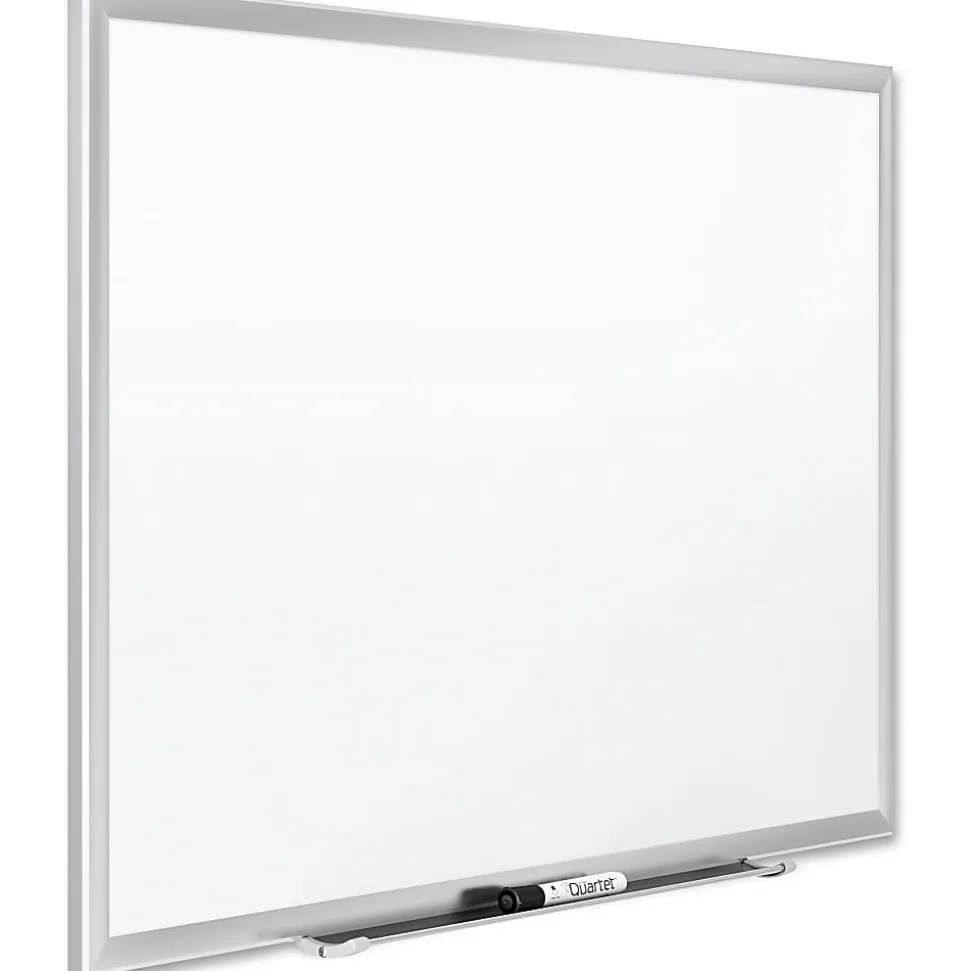 Quartet® Magnetic Porcelain Dry-Erase Whiteboard, 36" x 48", Aluminum Frame With Silver Finish