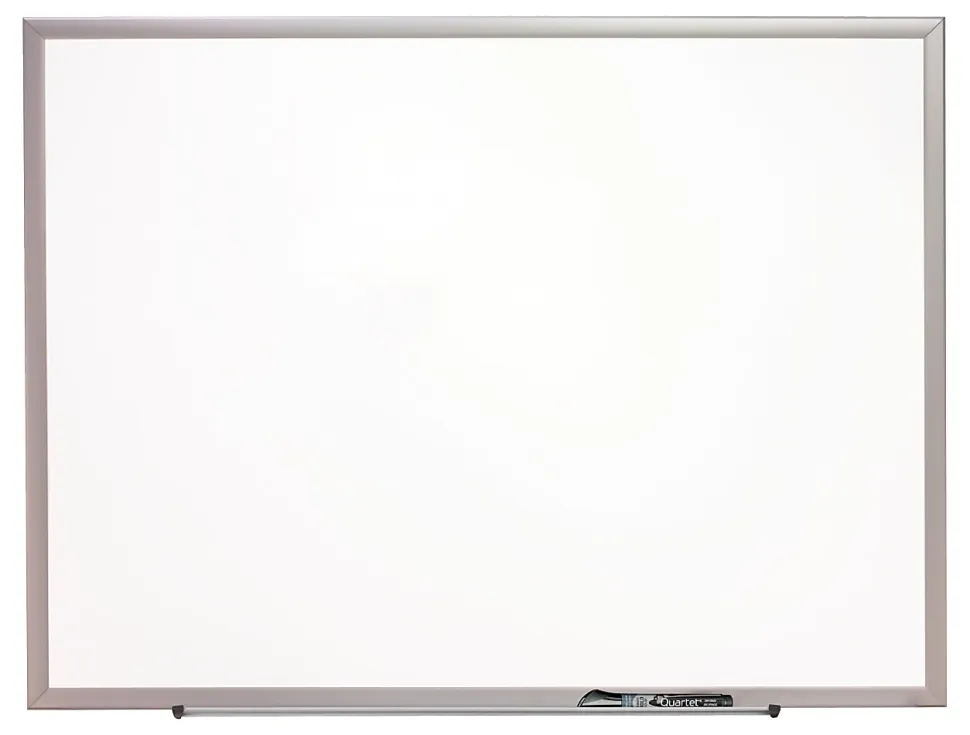 Quartet® Magnetic Porcelain Dry-Erase Whiteboard, 36" x 48", Aluminum Frame With Silver Finish