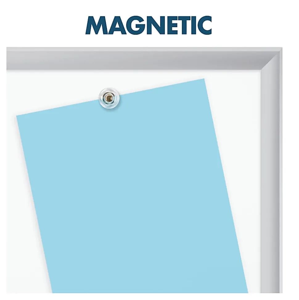 Quartet® Magnetic Porcelain Dry-Erase Whiteboard, 48" x 72", Aluminum Frame With Silver Finish