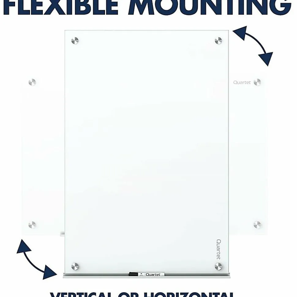 Quartet® Magnetic Unframed Dry-Erase Whiteboard, 72" x 48", Brilliance White